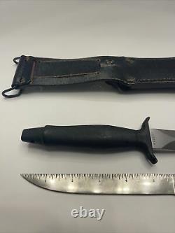 VTG Gerber Mark II Survival 1980 Commando Knife Dagger Serrated & Leather Sheath