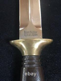 VTG Kershaw Kai Japan Special Agent Boot Dagger Combat Knife Mint Nice