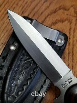 VTG RARE Remington USA Fixed Blade Boot Knife Dagger WithSheath Camillus NICE