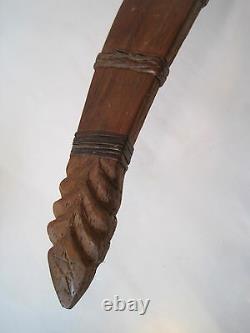 VTG WWIIFAR EAST/FILIPINOTALIBON FIGHTING KNIFE SCABBARDCARVED Wood Metal