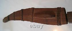 VTG WWIIFAR EAST/FILIPINOTALIBON FIGHTING KNIFE SCABBARDCARVED Wood Metal