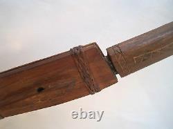 VTG WWIIFAR EAST/FILIPINOTALIBON FIGHTING KNIFE SCABBARDCARVED Wood Metal