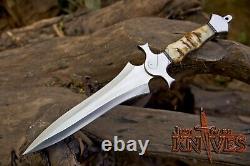 Vikings Dagger, Custom Made D2 Tool Steel, Tacitcal, Hunting, Combat Knife