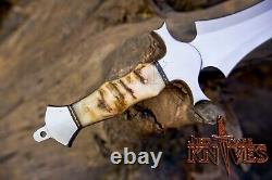 Vikings Dagger, Custom Made D2 Tool Steel, Tacitcal, Hunting, Combat Knife