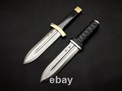 Vinland Saga Handmade Thorfinn daggers with Leather Sheath D2 Steel Anime