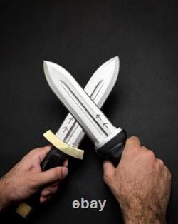 Vinland Saga Handmade Thorfinn daggers with Leather Sheath D2 Steel Anime