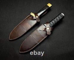 Vinland Saga Handmade Thorfinn daggers with Leather Sheath D2 Steel Anime