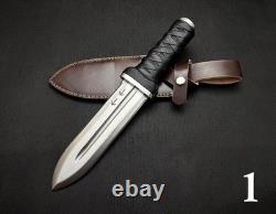 Vinland Saga Handmade Thorfinn daggers with Leather Sheath D2 Steel Anime