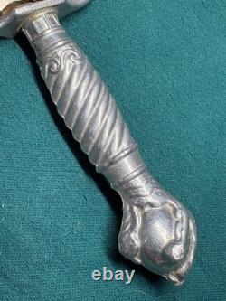 Vintage 1940s Korium Forged Solingen Germany Claw & Ball Dagger Knife Excellent