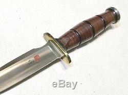 Vintage 1980 Al Mar Grunt 1 Fighting Dagger Knife Sheath Case Mint
