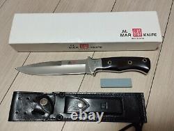 Vintage 1980' Al Mar Seki Japan Fighting Dagger Knife Sheath Case