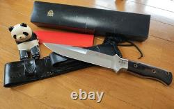 Vintage 1980' Al Mar Seki Japan Fighting Dagger Knife Sheath Case
