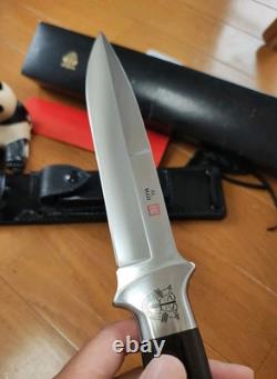 Vintage 1980' Al Mar Seki Japan Fighting Dagger Knife Sheath Case