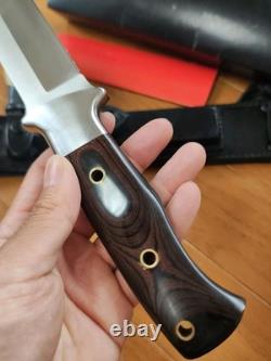 Vintage 1980' Al Mar Seki Japan Fighting Dagger Knife Sheath Case
