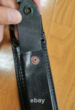 Vintage 1980' Al Mar Seki Japan Fighting Dagger Knife Sheath Case