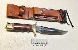 Vintage 1980' Al Mar Seki Japan Fighting Dagger Knife Sheath Mint