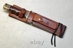 Vintage 1980' Al Mar Seki Japan Fighting Dagger Knife Sheath Mint