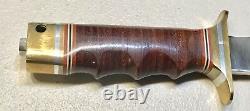 Vintage 1980' Al Mar Seki Japan Fighting Dagger Knife Sheath Mint