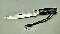 Vintage 1980' Al Mar Seki Japan Fighting Dagger Knife Sheath Mint