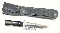 Vintage 1980 Al Mar Valade Engraved Seki Japan Fighting Dagger Knife Sheath