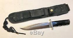 Vintage 1980 Large Al Mar Seki Japan Fighting Dagger Knife WithNylon Sheath 13L