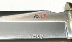 Vintage 1980Al Mar Seki Japan Fighting Dagger Knife LE188/200 Sheath 13