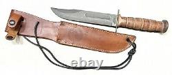 Vintage 1989 Case Bradford PA USMC Marine Combat Fixed Blade Dagger Knife Sheath