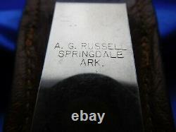 Vintage A G Russell 1977 Solingen Germany Sting Knife 6 1/2 lnc. Sheath & Box