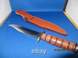 Vintage Al Mar Grunt II Model 4021 Fighting Dagger Knife Sheath