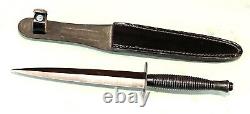 Vintage Antique 1940 England FairbairnSykes Fighting Fixed Blade Dagger Knife