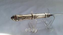 Vintage Antique Gaucho Mca Mh Rda Dagger Knife Silver Gold Inlay Solingen German