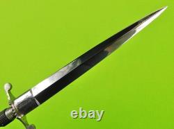Vintage Antique German Henckels Solingen Dagger Fighting Knife with Scabbard