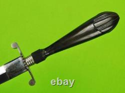 Vintage Antique German Henckels Solingen Dagger Fighting Knife with Scabbard