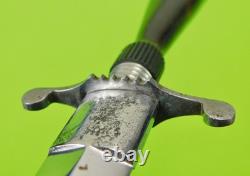 Vintage Antique German Henckels Solingen Dagger Fighting Knife with Scabbard