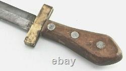 Vintage Antique Hand Forged Bowie Trench Dagger Knife 7.25 Iron Blade