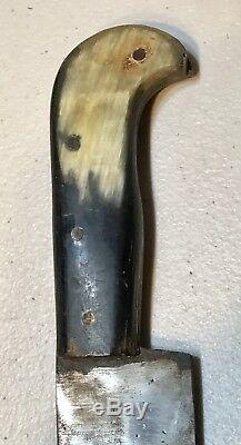Vintage Antique Spanish-American War Blade Fighting Dagger Sword Knife Horn