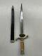 Vintage Black Forest Solingen Short Sword Dagger Knife With Leather Sheath Mint