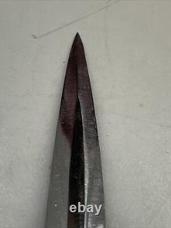 Vintage BLACK FOREST Solingen Short Sword Dagger Knife with Leather Sheath MINT