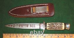 Vintage BULLDOG BRAND Solingen Surgical Steel Fifth Ace Dagger Knife #060