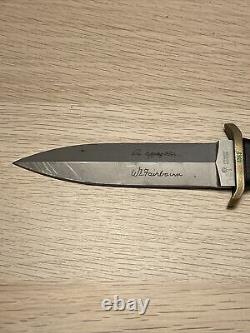 Vintage Boker Applegate Fairbairn Fixed Blade Dagger Knife Solingen Germany Rare