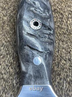 Vintage Bowie Knife Rams Horn Handmade Dagger Knife Combat Fixed Blade Beast