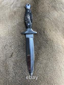 Vintage Bowie Knife Rams Horn Handmade Dagger Knife Combat Fixed Blade Beast