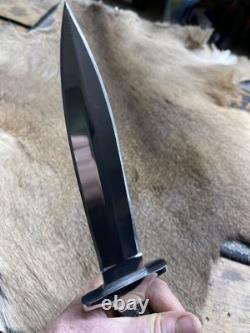 Vintage Bowie Knife Rams Horn Handmade Dagger Knife Combat Fixed Blade Beast
