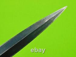 Vintage British English Fairbairn Sykes Commando Fighting Knife Dagger with Sheath