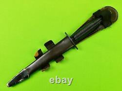 Vintage British English Fairbairn Sykes Commando Fighting Knife Dagger with Sheath