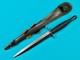 Vintage British English Fairbairn Sykes Stiletto Fighting Knife Dagger With Sheath