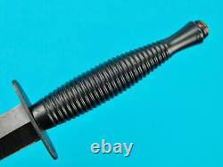 Vintage British English Fairbairn Sykes Stiletto Fighting Knife Dagger with Sheath