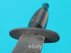 Vintage British English Fairbairn Sykes Stiletto Fighting Knife Dagger with Sheath