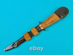 Vintage British English Fairbairn Sykes Stiletto Fighting Knife Dagger with Sheath