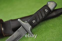 Vintage Bulgarian German Combat Trench Fighting Knife K98 Dagger Mauser Scabbard